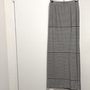 Soft and slinky floor length skirt